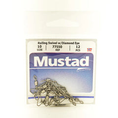 MUSTAD ROLLING SWIVEL WITH DIAMOND EYE & J-SNAP